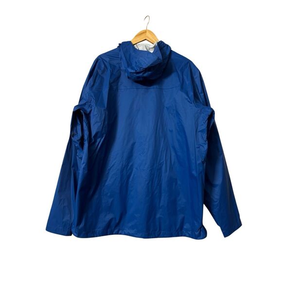 Eddie Bauer weatheredge lightweight jacket blue full zip hooded men’s XL TALL - Picture 2 of 14